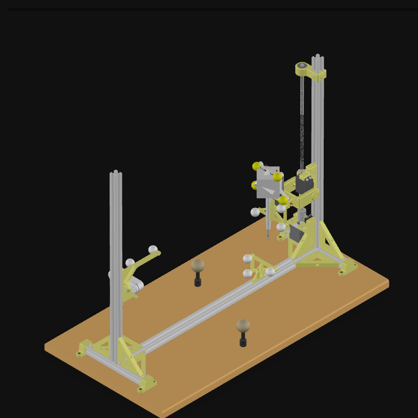 Isometric view of the benchmarking platform