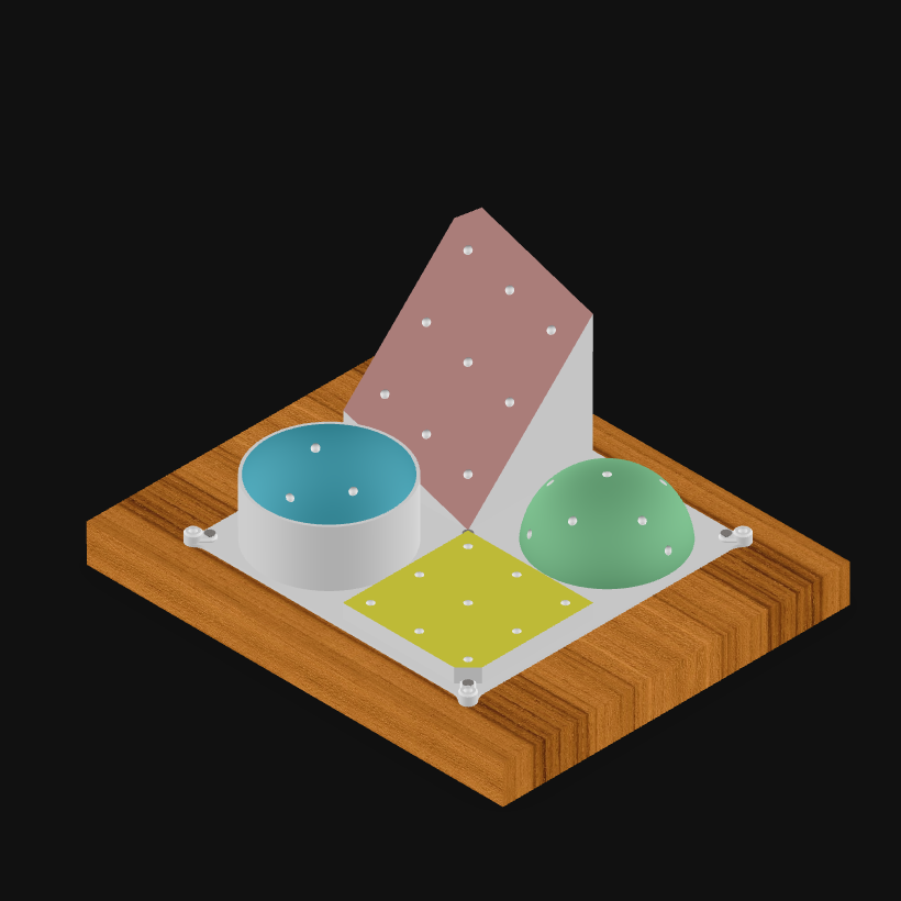 Isometric view of the artifact