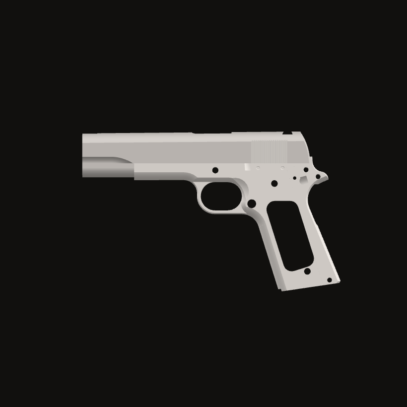 Colt replica, side view