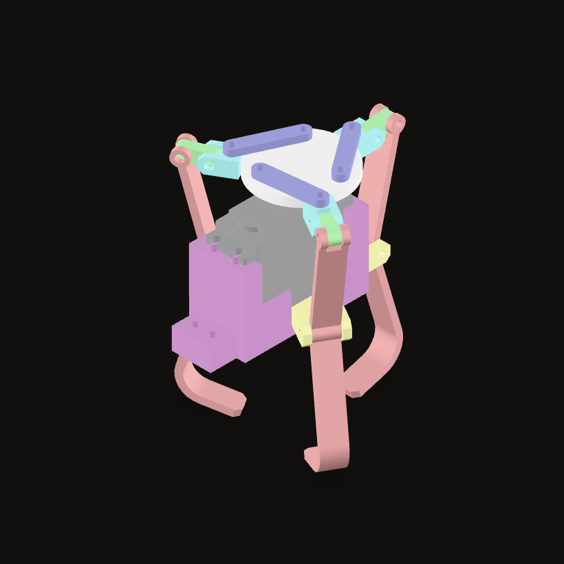 Robotic gripper, isometric view