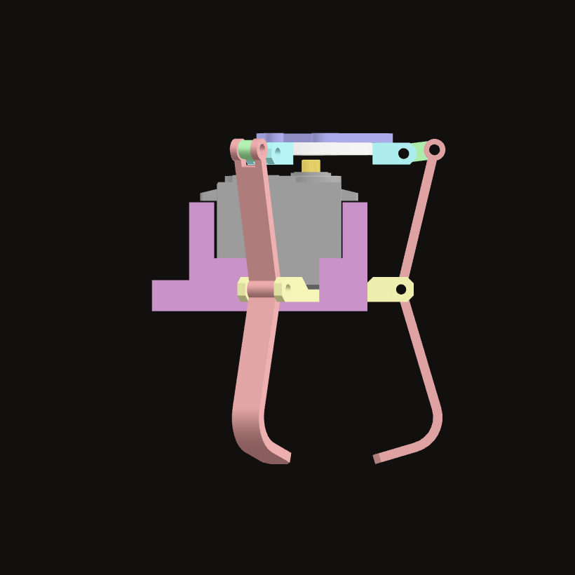 Robotic gripper, side view
