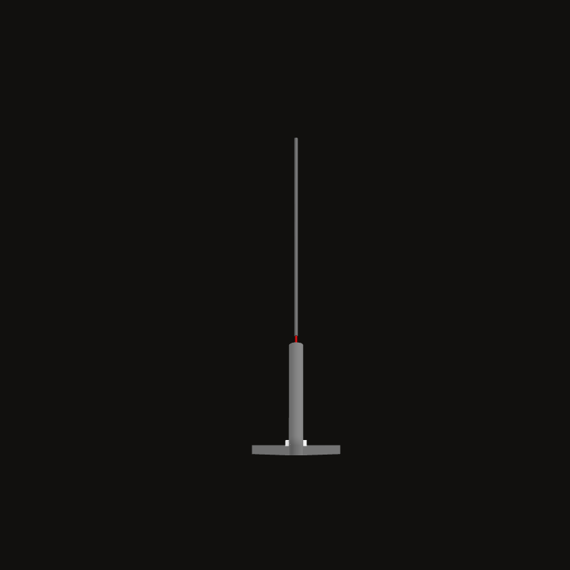 Incense holder, side view