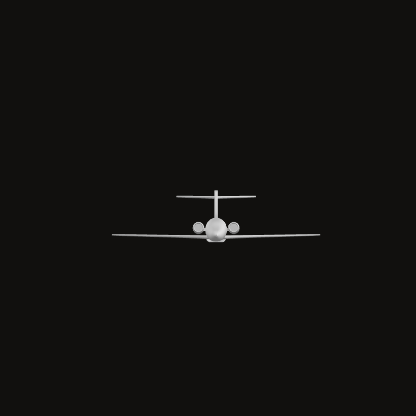MD80 model, side view