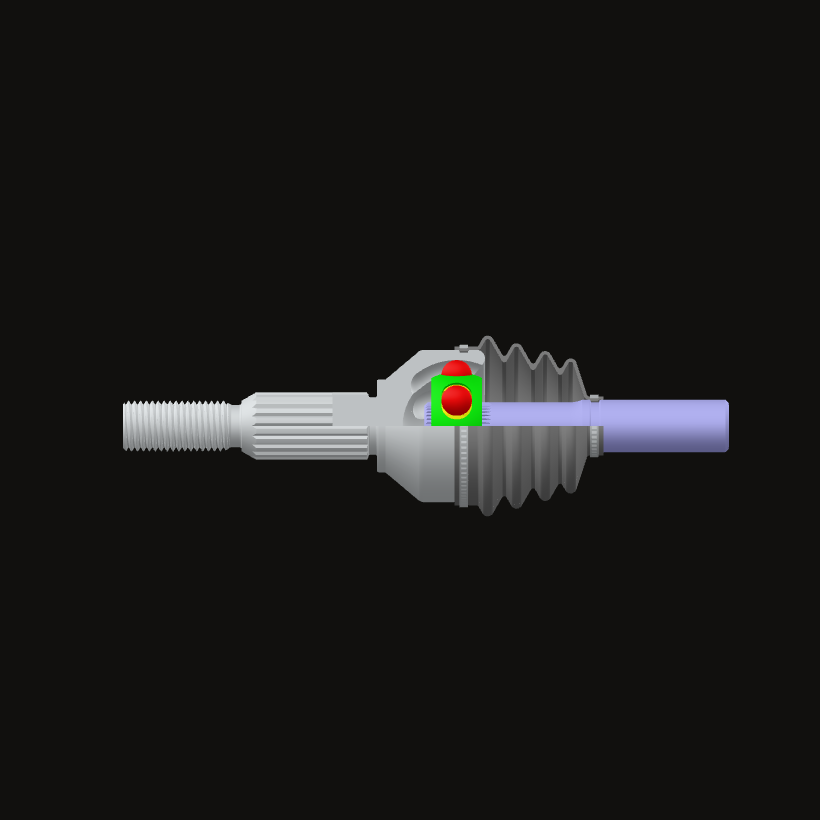 Rzeppa joint, front view