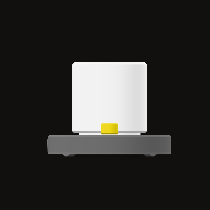 Table lamp, front view