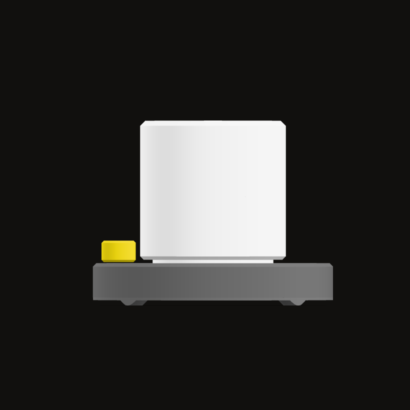 Table lamp, side view